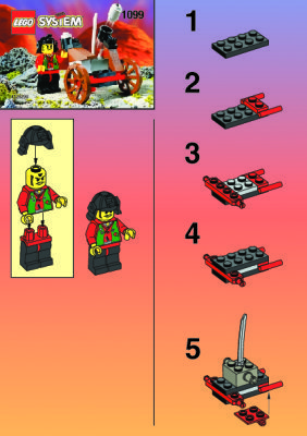 Building Instructions - LEGO - 1099 - 3016 NINJA BLASTER (NBD): Page 1