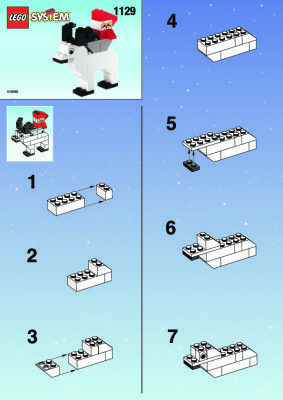 Building Instructions - LEGO - 1129 - REINDEER WITH ELF: Page 1