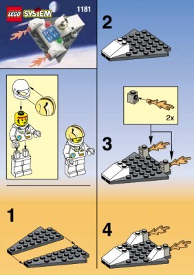 Building Instructions - LEGO - 1181 - SPACE JET: Page 1