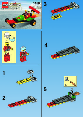 Building Instructions - LEGO - 1188 - DRAGSTER: Page 1