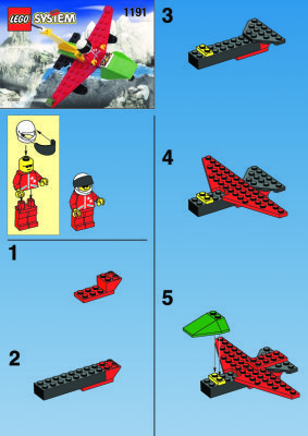 Building Instructions - LEGO - 1191 - AIR PLANE: Page 1