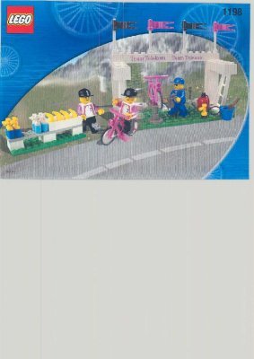 Building Instructions - LEGO - 1198 - DT BIKE PIT STOP: Page 1