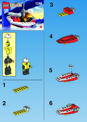 Building Instructions - LEGO - 1248 - FIRE BOAT: Page 1