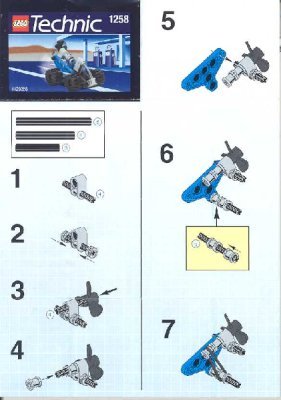 Building Instructions - LEGO - 1258 - PROPELLER CAR: Page 1