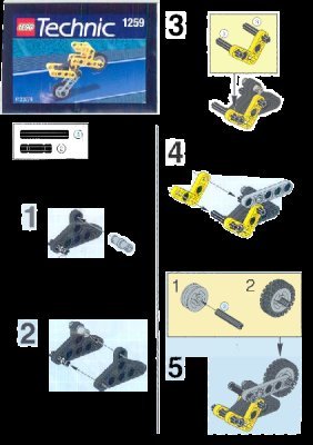 Building Instructions - LEGO - 1259 - MOTOR CYCLE: Page 1