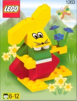 Building Instructions - LEGO - 1263 - EASTER BUNNY WITH FLOWER: Page 1