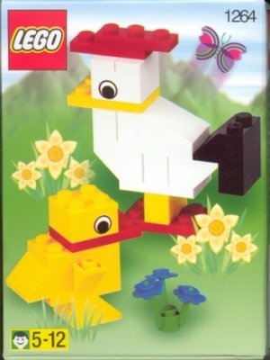 Building Instructions - LEGO - 1264 - HEN WITH CHICKEN: Page 1