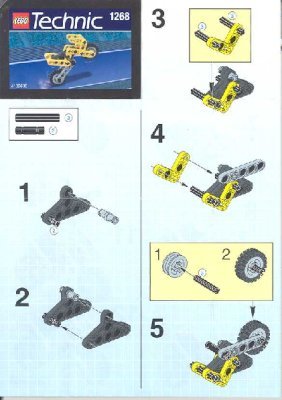 Building Instructions - LEGO - 1268 - BIKE BLASTER (OLD 3003): Page 1