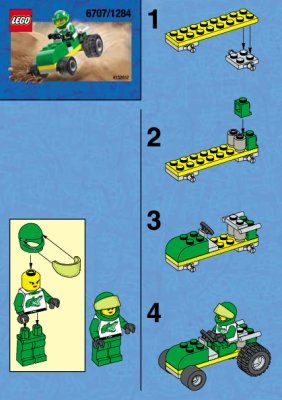 Building Instructions - LEGO - 1284 - GREEN BUGGY: Page 1