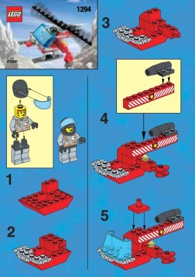 Building Instructions - LEGO - 1294 - FIRE HELICOPTER: Page 1