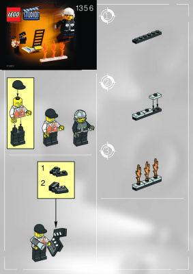 Building Instructions - LEGO - 1356 - Stuntman Catapult: Page 1