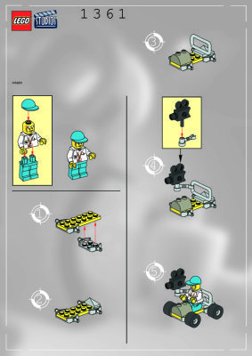 Building Instructions - LEGO - 1361 - CAMERA CAR: Page 1