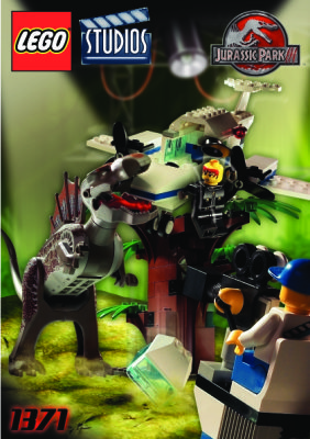 Building Instructions - LEGO - 1371 - Spinosaurus Attack Studio: Page 1