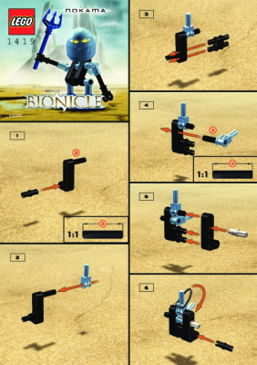 Building Instructions - LEGO - 1419 - NOKAMA: Page 1