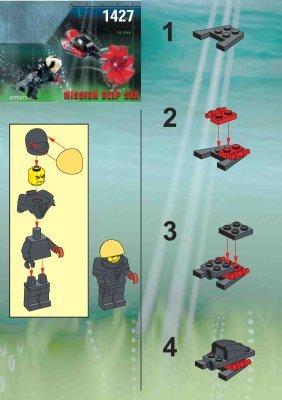 Building Instructions - LEGO - 1427 - OGEL UNDERWATER SLIZER: Page 1