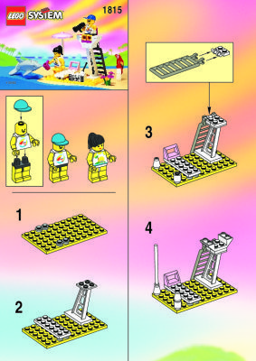 Building Instructions - LEGO - 1815 - PARADISA SMALL BEACH: Page 1