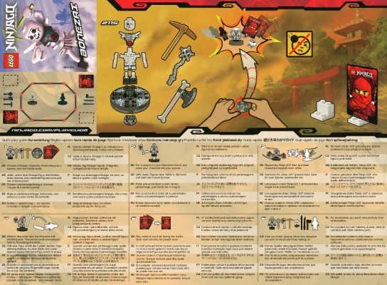 Building Instructions - LEGO - 2115 - Bonezai: Page 1