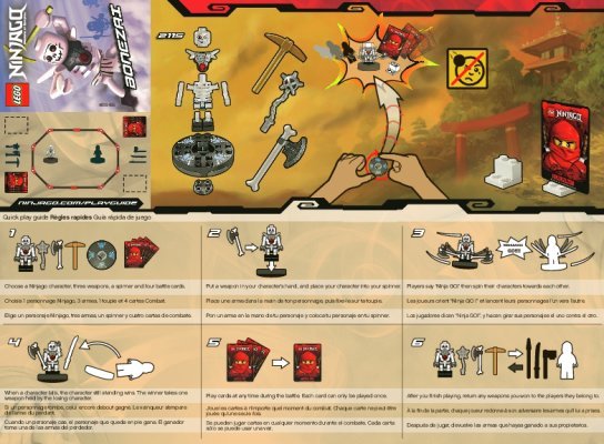 Building Instructions - LEGO - 2115 - Bonezai: Page 1