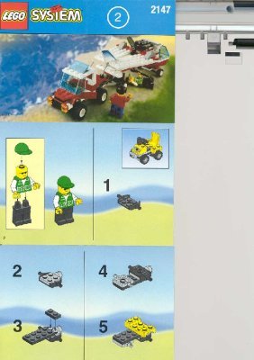 Building Instructions - LEGO - 2147 - INFLIGHT DRAGON FLY: Page 1