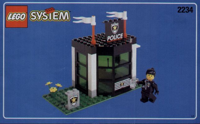 Building Instructions - LEGO - 2234 - POLICE W. 2 ROAD PLATES: Page 1