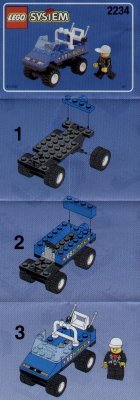 Building Instructions - LEGO - 2234 - POLICE W. 2 ROAD PLATES: Page 1