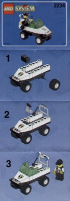 Building Instructions - LEGO - 2234 - POLICE W. 2 ROAD PLATES: Page 1