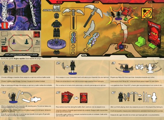 Building Instructions - LEGO - 2256 - Lord Garmadon: Page 1