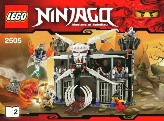 Building Instructions - LEGO - 2505 - Garmadon's Dark Fortress: Page 1