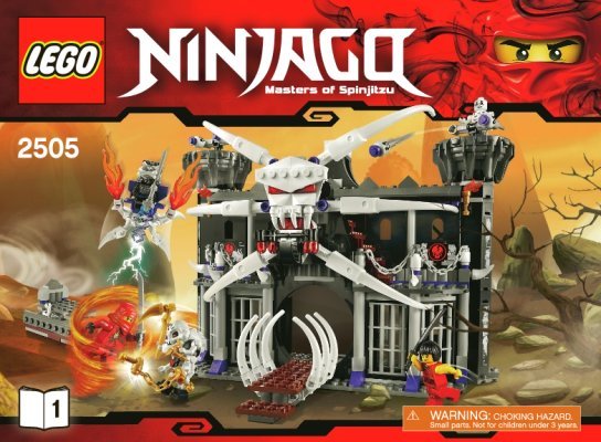 Building Instructions - LEGO - 2505 - Garmadon's Dark Fortress: Page 1