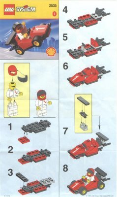 Building Instructions - LEGO - 2535 - FERRARI: Page 1