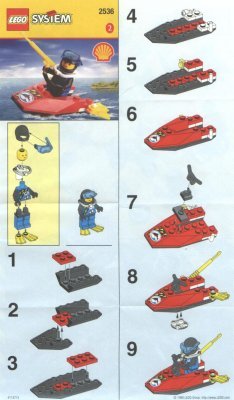 Building Instructions - LEGO - 2536 - JETSKI: Page 1