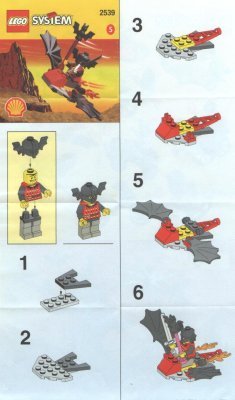 Building Instructions - LEGO - 2539 - DRAGGON PLANE: Page 1