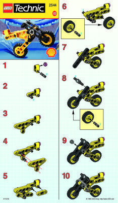 Building Instructions - LEGO - 2544 - TECHNIC MC: Page 1