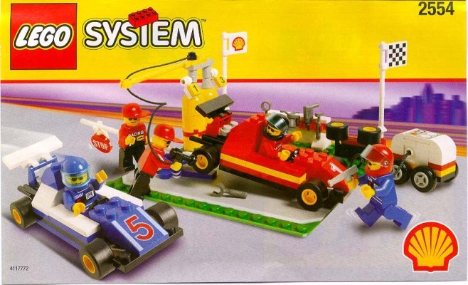 Building Instructions - LEGO - 2554 - PIT STOP RACING: Page 1