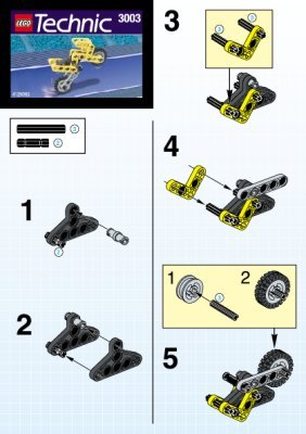 Building Instructions - LEGO - 3003 - MOTOR CYCLE: Page 1