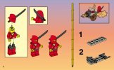 Building Instructions - LEGO - 3051 - RED DRAGON'S ATTACK: Page 2