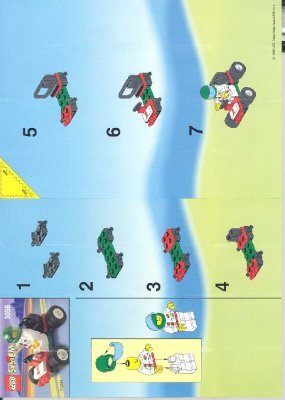 Building Instructions - LEGO - 3056 - PG 1 GO-CART: Page 1