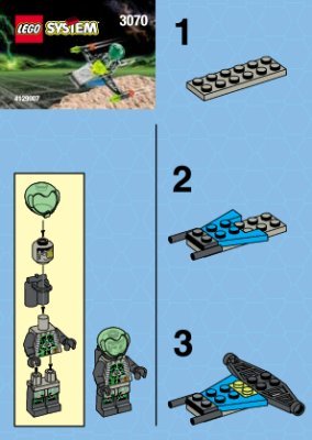 Building Instructions - LEGO - 3070 - MOSCASPEEDER: Page 1