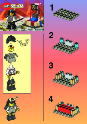 Building Instructions - LEGO - 3077 - SHOGUN PLATFORM: Page 1