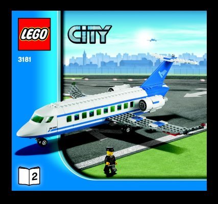 Building Instructions - LEGO - 3181 - Passenger Plane: Page 1