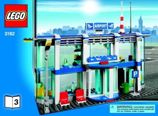 Building Instructions - LEGO - 3182 - Airport: Page 1