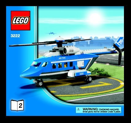 Building Instructions - LEGO - 3222 - Helicopter and Limousine: Page 1