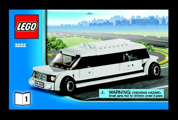 Building Instructions - LEGO - 3222 - Helicopter and Limousine: Page 1