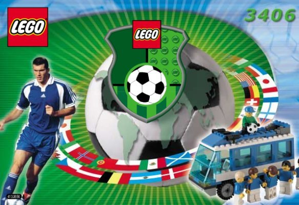 Building Instructions - LEGO - 3406 - Football Team Coaches: Page 1