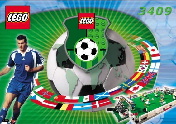 Building Instructions - LEGO - 3409 - Football Pitch: Page 1