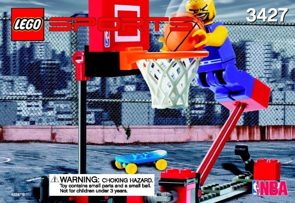 Building Instructions - LEGO - 3427 - NBA Slam Dunk: Page 1