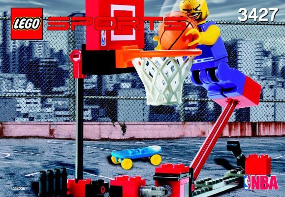 Building Instructions - LEGO - 3427 - NBA Slam Dunk: Page 1