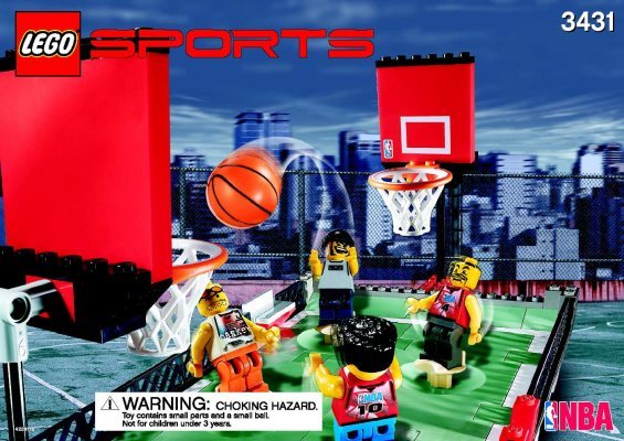 Building Instructions - LEGO - 3431 - Streetball 2 vs. 2: Page 1