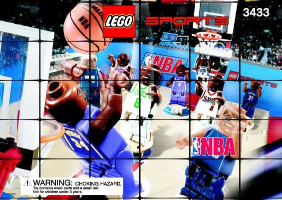 Building Instructions - LEGO - 3433 - The Ultimate NBA Arena: Page 1