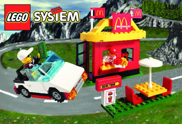 Building Instructions - LEGO - 3438 - MC DONALD'S RESTAURANT: Page 1